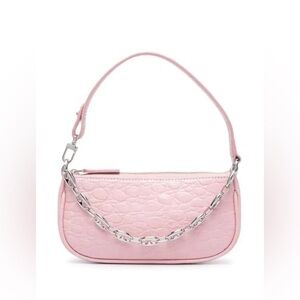 By Far - Mini Croc Rachel Shoulder Bag